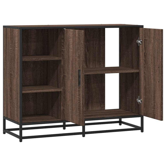 Dulap, stejar maro, 92x35x76 cm, lemn prelucrat - WALTI WALTI