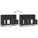 Dulap, negru, 100x35x76 cm, lemn prelucrat - WALTI WALTI