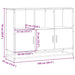 Dulap, negru, 100x35x76 cm, lemn prelucrat - WALTI WALTI