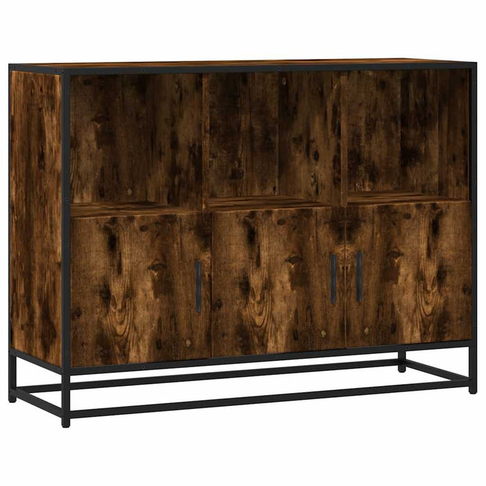 Dulap, stejar fumuriu, 100x35x76 cm, lemn compozit - WALTI WALTI