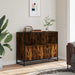 Dulap, stejar fumuriu, 100x35x76 cm, lemn compozit - WALTI WALTI