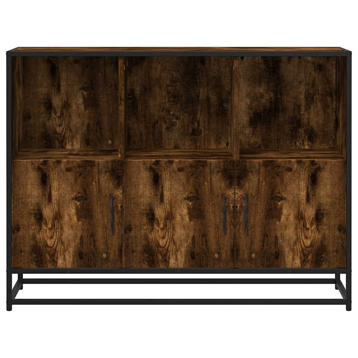 Dulap, stejar fumuriu, 100x35x76 cm, lemn compozit - WALTI WALTI