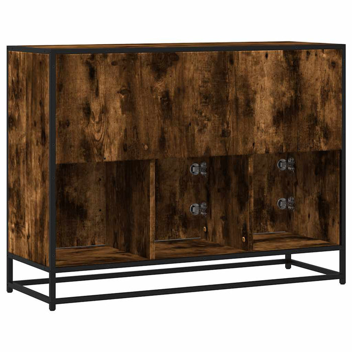 Dulap, stejar fumuriu, 100x35x76 cm, lemn compozit - WALTI WALTI