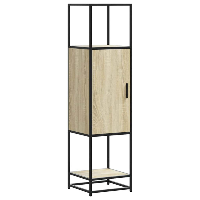 Dulapuru Stejar Sonoma 35,5x35x139 cm lemn și metal prelucrat - WALTI WALTI