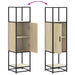 Dulapuru Stejar Sonoma 35,5x35x139 cm lemn și metal prelucrat - WALTI WALTI