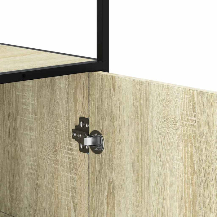 Dulapuru Stejar Sonoma 35,5x35x139 cm lemn și metal prelucrat - WALTI WALTI