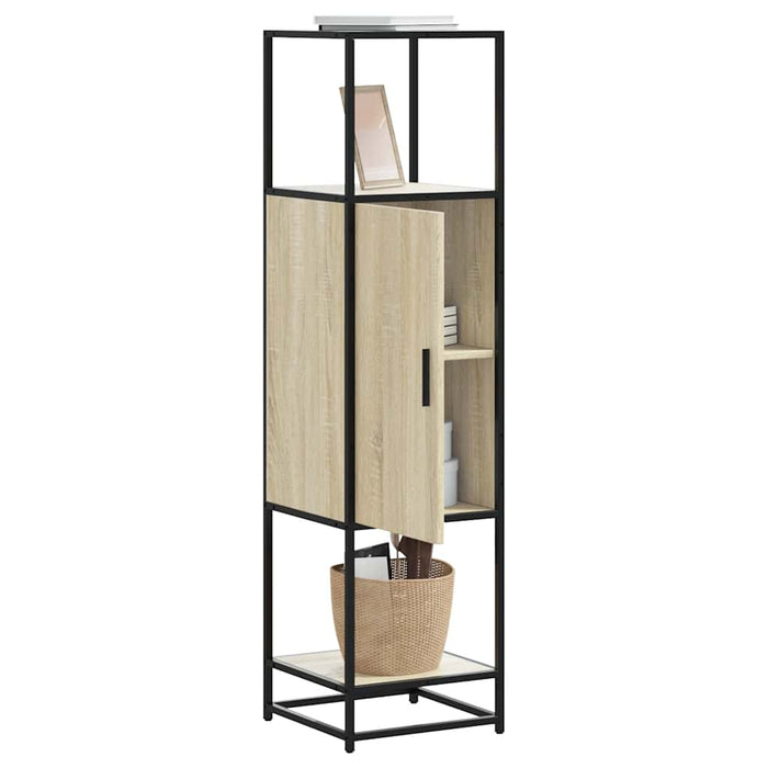 Dulapuru Stejar Sonoma 35,5x35x139 cm lemn și metal prelucrat - WALTI WALTI