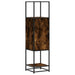 Dulapuru stejar afumat 35,5x35x139 cm lemn și metal prelucrat - WALTI WALTI