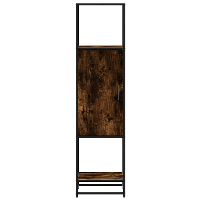 Dulapuru stejar afumat 35,5x35x139 cm lemn și metal prelucrat - WALTI WALTI