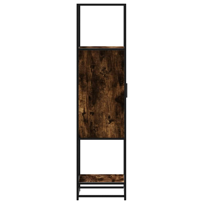 Dulapuru stejar afumat 35,5x35x139 cm lemn și metal prelucrat - WALTI WALTI