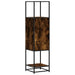Dulapuru stejar afumat 35,5x35x139 cm lemn și metal prelucrat - WALTI WALTI