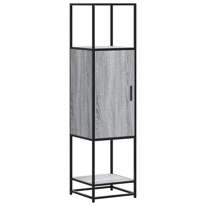 Dulap nalt gri Sonoma 35,5x35x139 cm lemn prelucrat - WALTI WALTI
