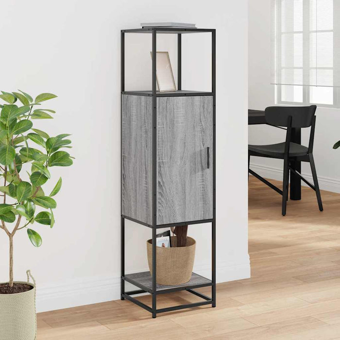 Dulap nalt gri Sonoma 35,5x35x139 cm lemn prelucrat - WALTI WALTI