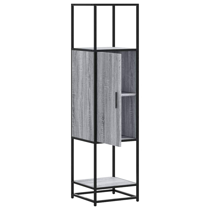 Dulap nalt gri Sonoma 35,5x35x139 cm lemn prelucrat - WALTI WALTI