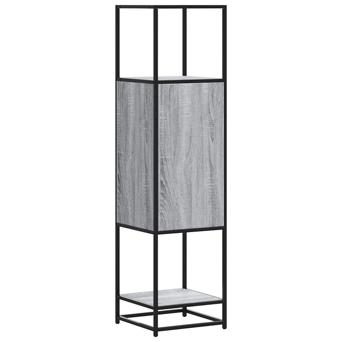 Dulap nalt gri Sonoma 35,5x35x139 cm lemn prelucrat - WALTI WALTI