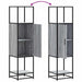 Dulap nalt gri Sonoma 35,5x35x139 cm lemn prelucrat - WALTI WALTI