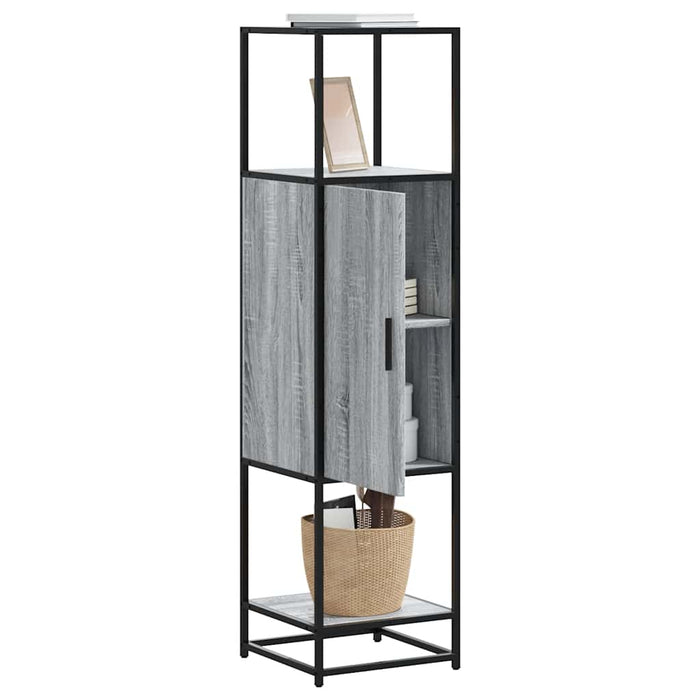 Dulap nalt gri Sonoma 35,5x35x139 cm lemn prelucrat - WALTI WALTI