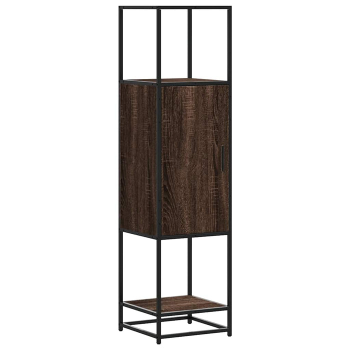 Dulapuru stejar maro 35,5x35x139 cm lemn și metal prelucrat - WALTI WALTI