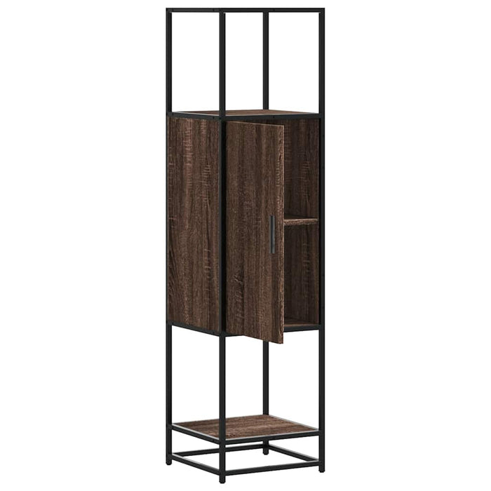 Dulapuru stejar maro 35,5x35x139 cm lemn și metal prelucrat - WALTI WALTI