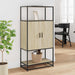 Dulapuru Stejar Sonoma 68x35x139 cm lemn și metal prelucrat - WALTI WALTI