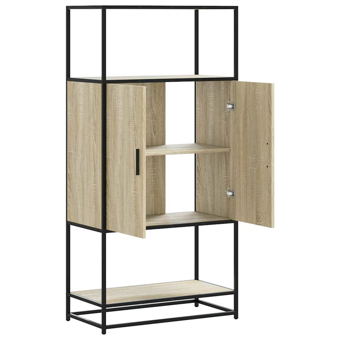 Dulapuru Stejar Sonoma 68x35x139 cm lemn și metal prelucrat - WALTI WALTI