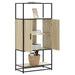 Dulapuru Stejar Sonoma 68x35x139 cm lemn și metal prelucrat - WALTI WALTI