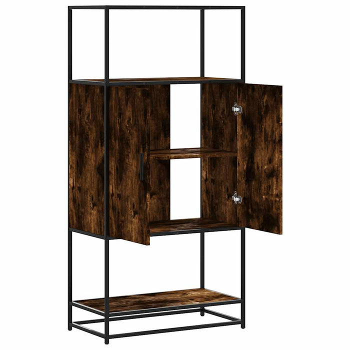 Dulapuru stejar afumat 68x35x139 cm lemn și metal prelucrat - WALTI WALTI