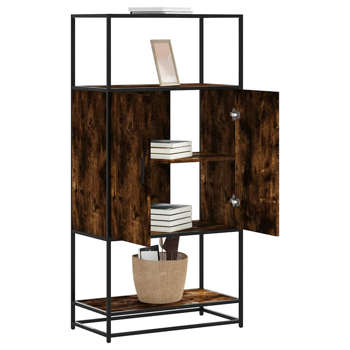 Dulapuru stejar afumat 68x35x139 cm lemn și metal prelucrat - WALTI WALTI
