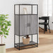 Dulap nalt gri Sonoma 68x35x139 cm lemn prelucrat - WALTI WALTI