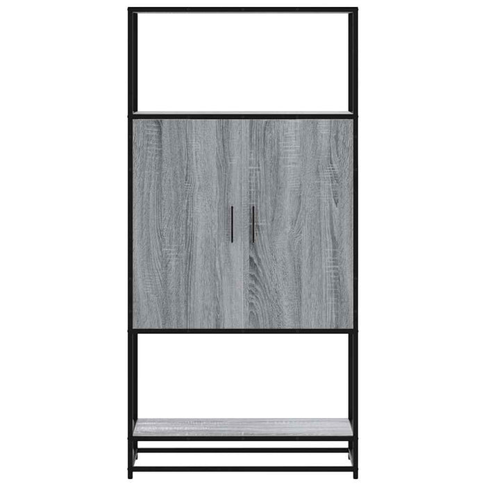 Dulap nalt gri Sonoma 68x35x139 cm lemn prelucrat - WALTI WALTI