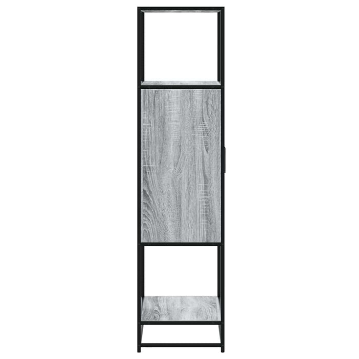 Dulap nalt gri Sonoma 68x35x139 cm lemn prelucrat - WALTI WALTI