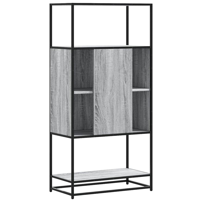 Dulap nalt gri Sonoma 68x35x139 cm lemn prelucrat - WALTI WALTI