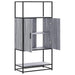 Dulap nalt gri Sonoma 68x35x139 cm lemn prelucrat - WALTI WALTI