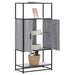 Dulap nalt gri Sonoma 68x35x139 cm lemn prelucrat - WALTI WALTI