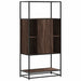 Dulapuru Stejar maro 68x35x139 cm lemn și metal prelucrat - WALTI WALTI