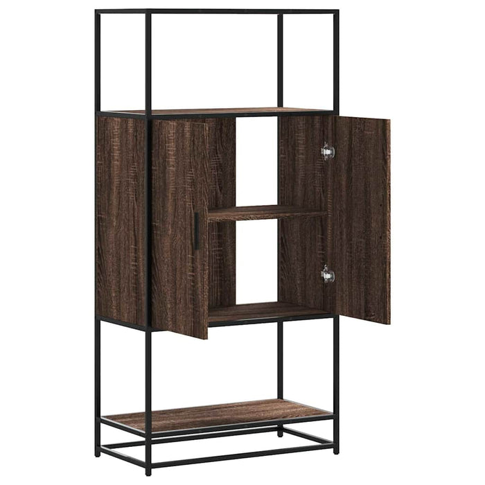 Dulapuru Stejar maro 68x35x139 cm lemn și metal prelucrat - WALTI WALTI