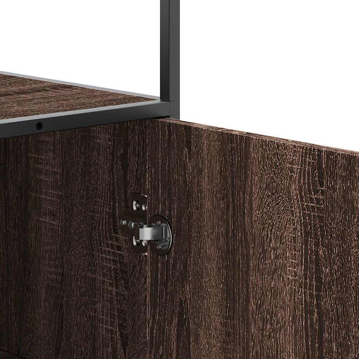 Dulapuru Stejar maro 68x35x139 cm lemn și metal prelucrat - WALTI WALTI