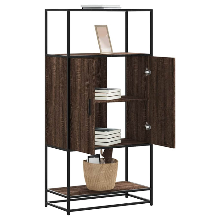 Dulapuru Stejar maro 68x35x139 cm lemn și metal prelucrat - WALTI WALTI
