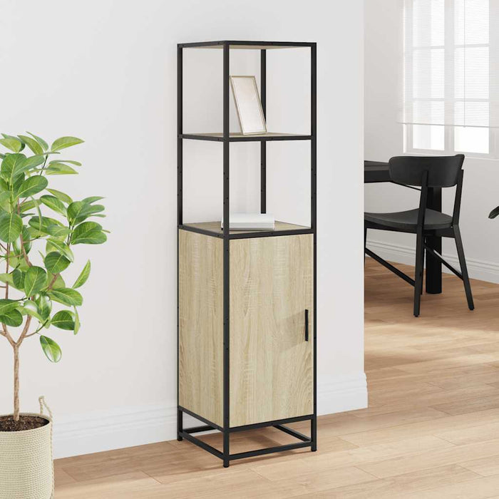 Dulapuru Stejar Sonoma 35,5x35x139 cm lemn și metal prelucrat - WALTI WALTI