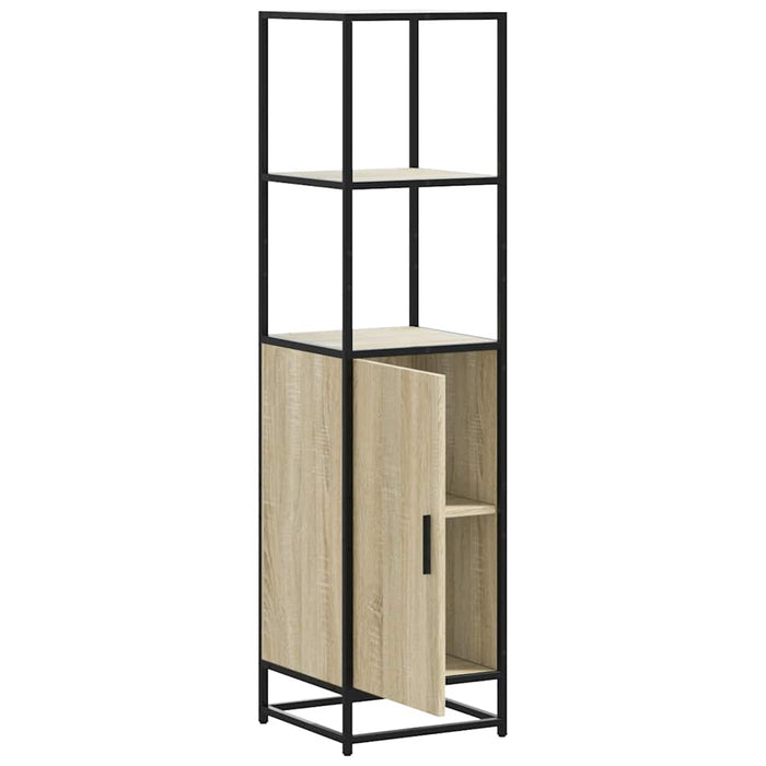 Dulapuru Stejar Sonoma 35,5x35x139 cm lemn și metal prelucrat - WALTI WALTI