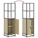 Dulapuru Stejar Sonoma 35,5x35x139 cm lemn și metal prelucrat - WALTI WALTI