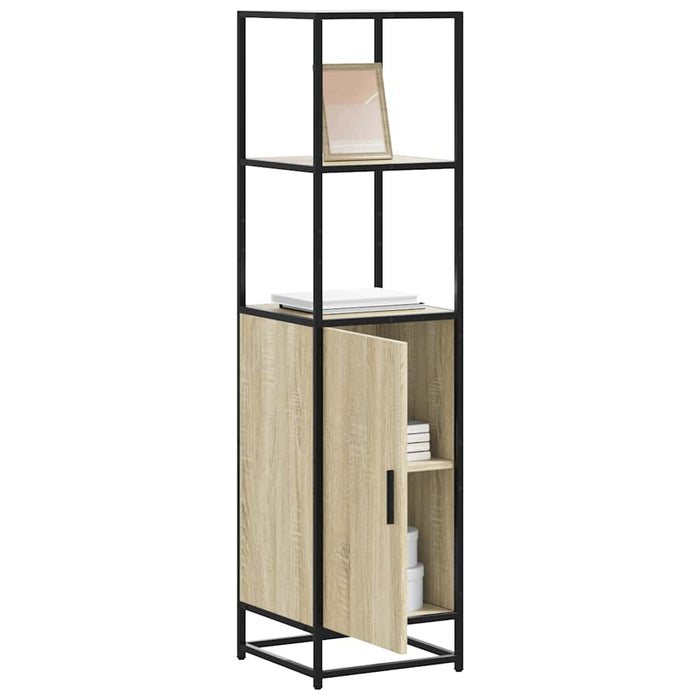 Dulapuru Stejar Sonoma 35,5x35x139 cm lemn și metal prelucrat - WALTI WALTI