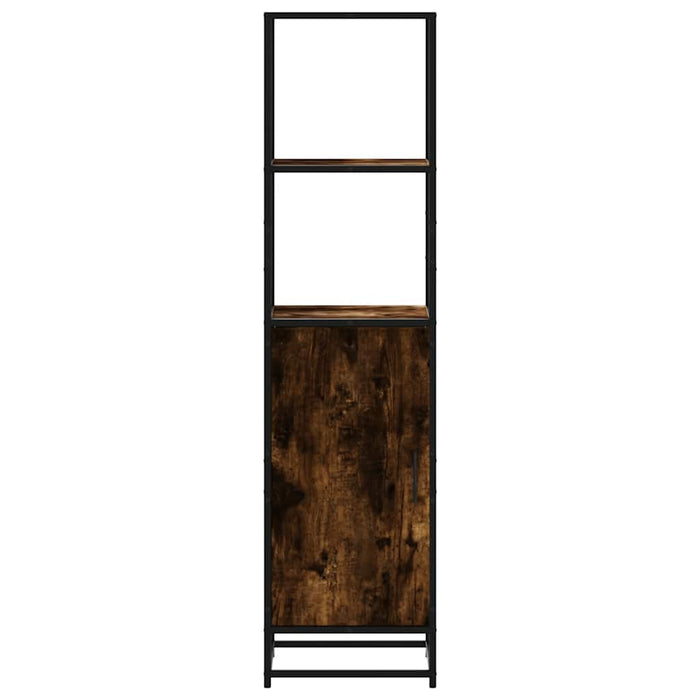 Dulapuru stejar afumat 35,5x35x139 cm lemn și metal prelucrat - WALTI WALTI