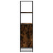 Dulapuru stejar afumat 35,5x35x139 cm lemn și metal prelucrat - WALTI WALTI