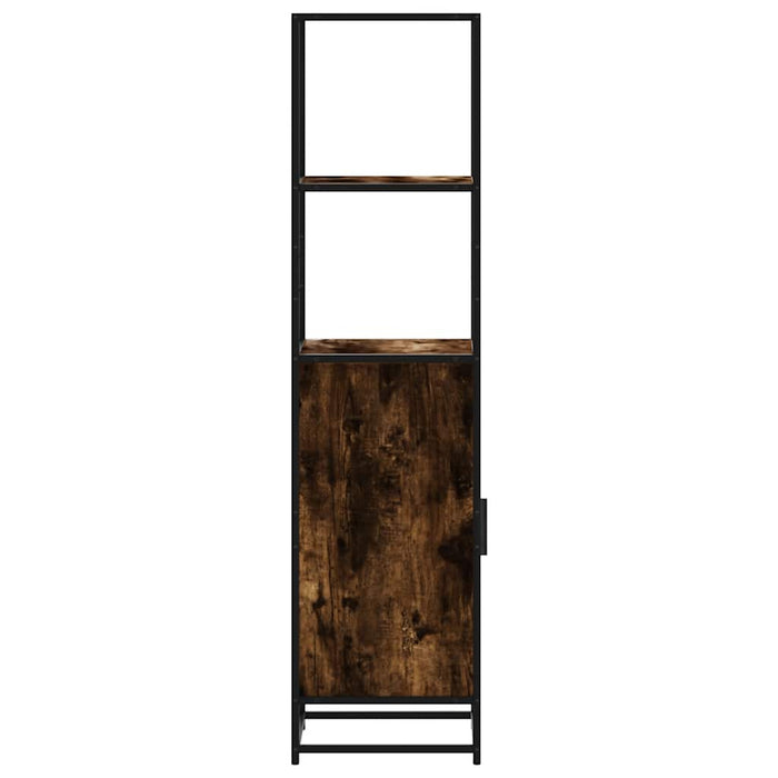 Dulapuru stejar afumat 35,5x35x139 cm lemn și metal prelucrat - WALTI WALTI