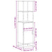 Dulapuru stejar afumat 35,5x35x139 cm lemn și metal prelucrat - WALTI WALTI