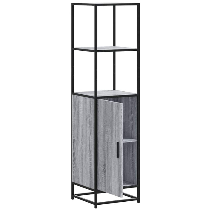 Dulap nalt gri Sonoma 35,5x35x139 cm lemn prelucrat - WALTI WALTI
