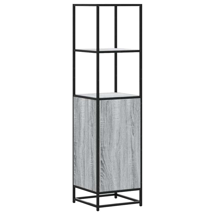 Dulap nalt gri Sonoma 35,5x35x139 cm lemn prelucrat - WALTI WALTI
