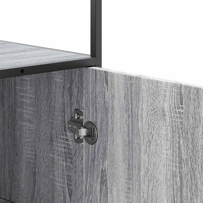 Dulap nalt gri Sonoma 35,5x35x139 cm lemn prelucrat - WALTI WALTI