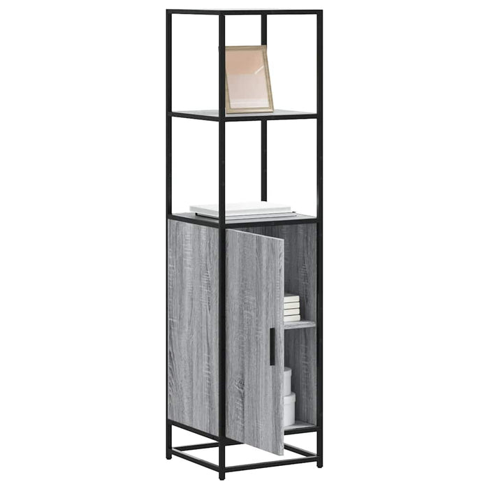 Dulap nalt gri Sonoma 35,5x35x139 cm lemn prelucrat - WALTI WALTI